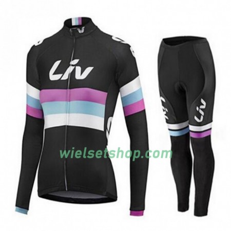 Fietskleding Dames (Wielershirt Lange Mouw + Fietsbroek Lang) 2015 CCC Liv N001
